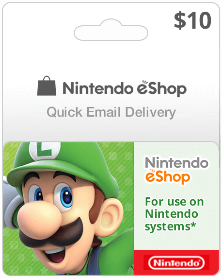 Buy Nintendo eShop Cards Online, Per email